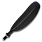 kayak paddle head black